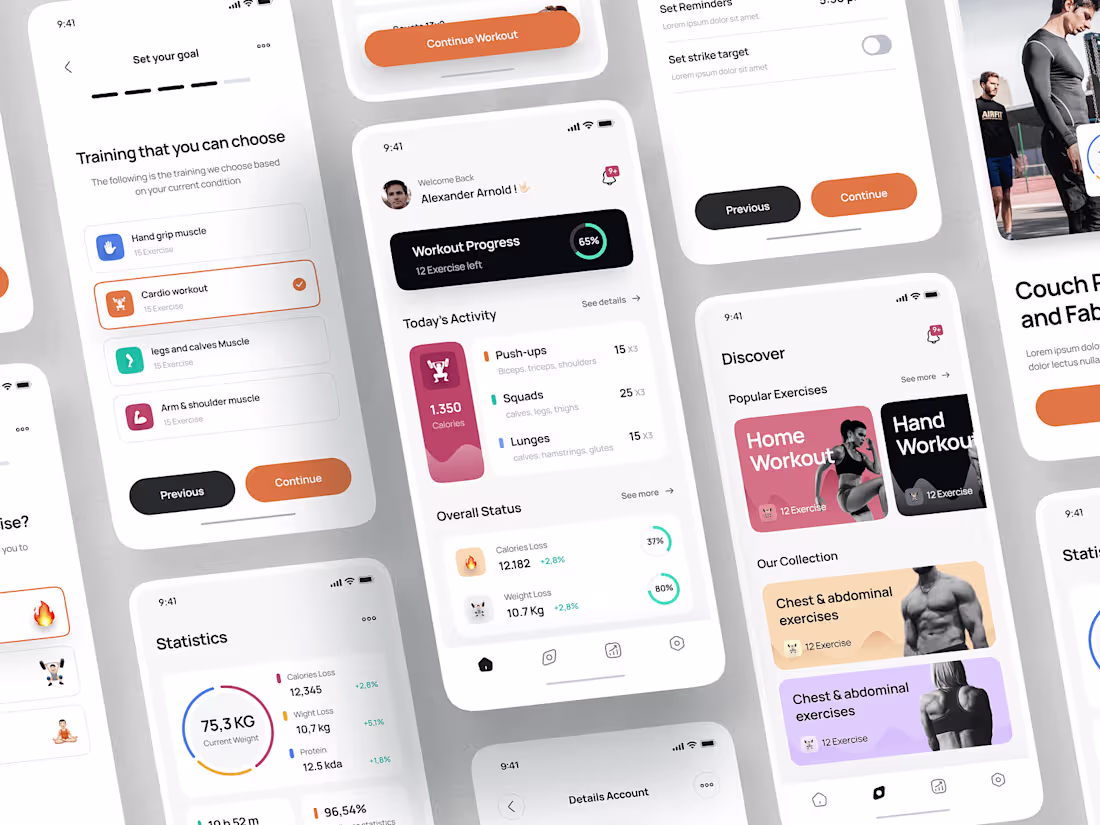 Cover image for Fitness App Redefined: UI/UX Design