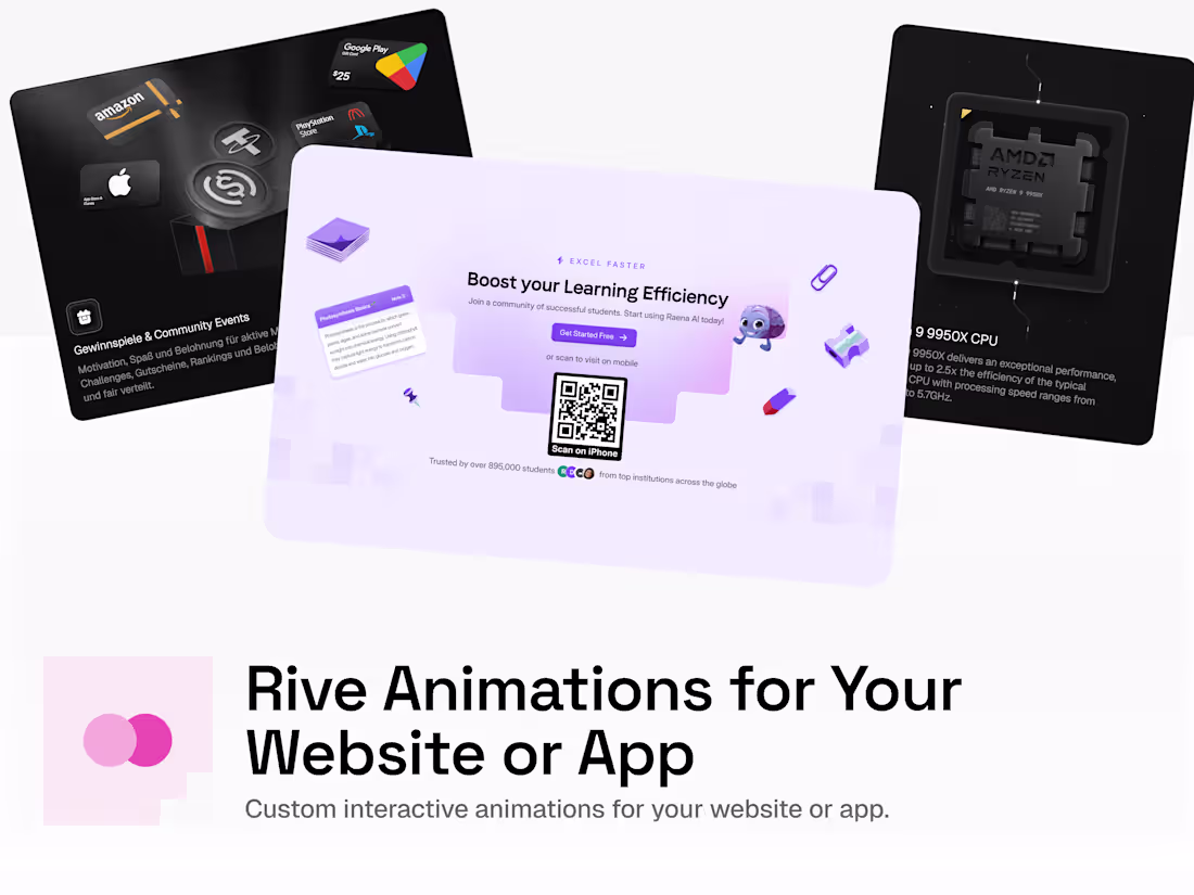 Cover image for Rive Animations for Your Website or App