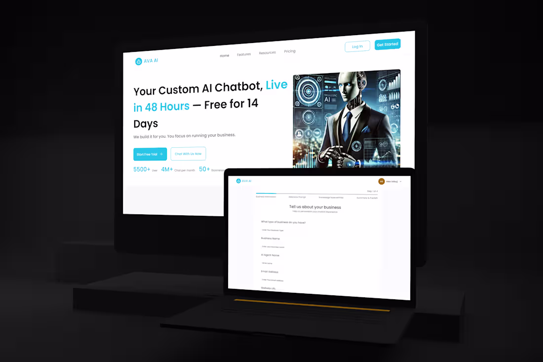 Cover image for Excited to share that the AVA Chatbot UI/UX design is now co...