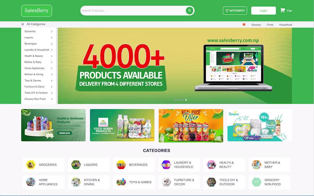 Cover image for SalesBerry - Ecommerce Engine