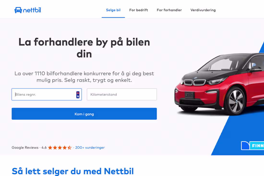 Cover image for Nettbil.no via Toptal