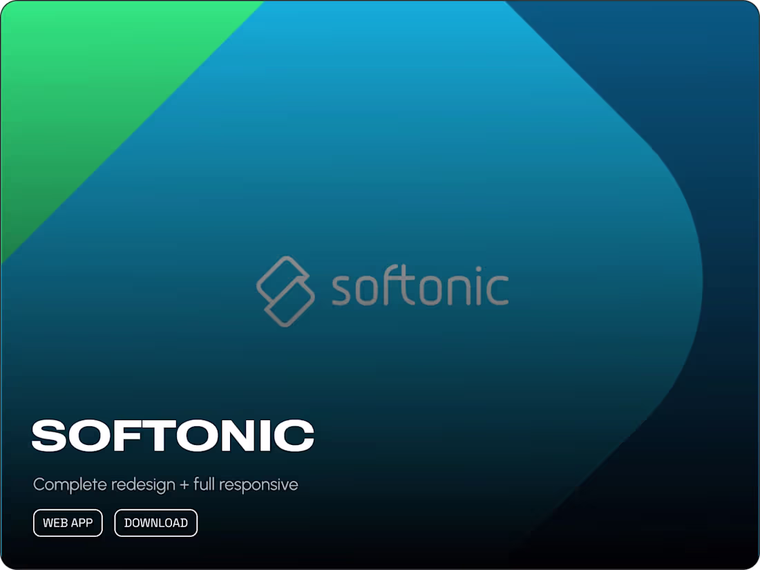 Cover image for Softonic - Branding + Redesign UX UI