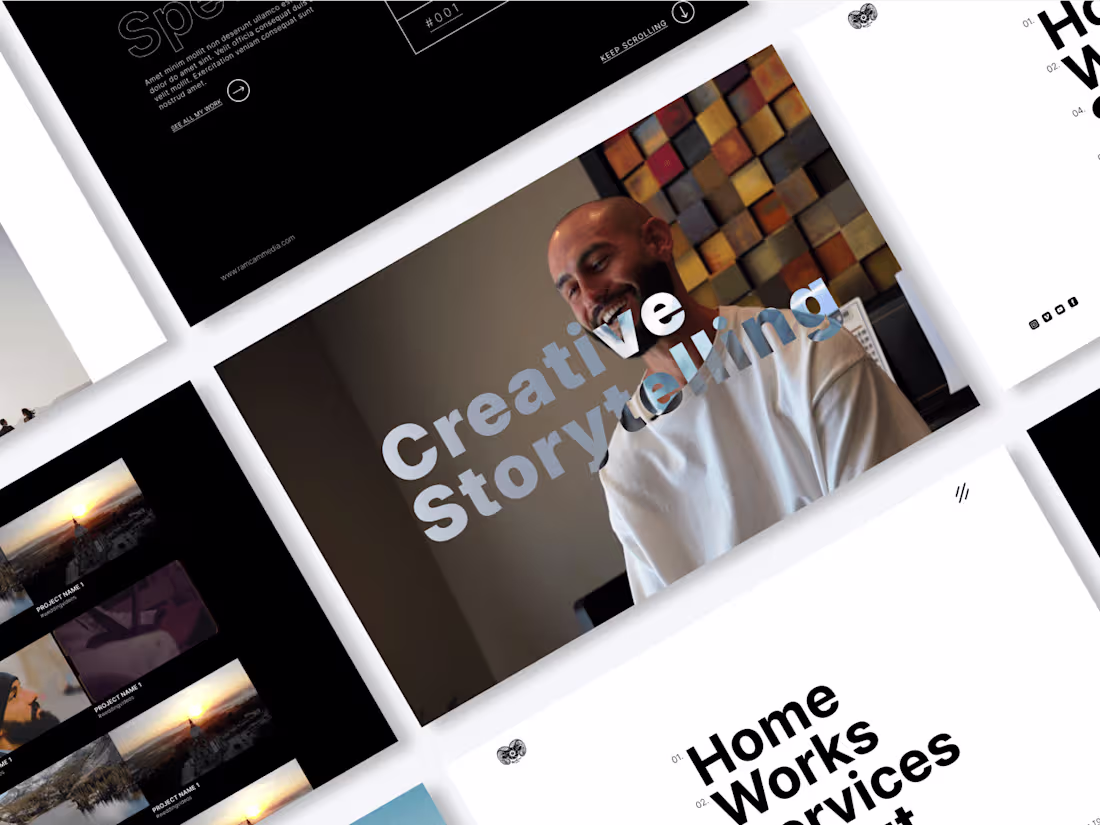 Cover image for Video production agency website and portfolio