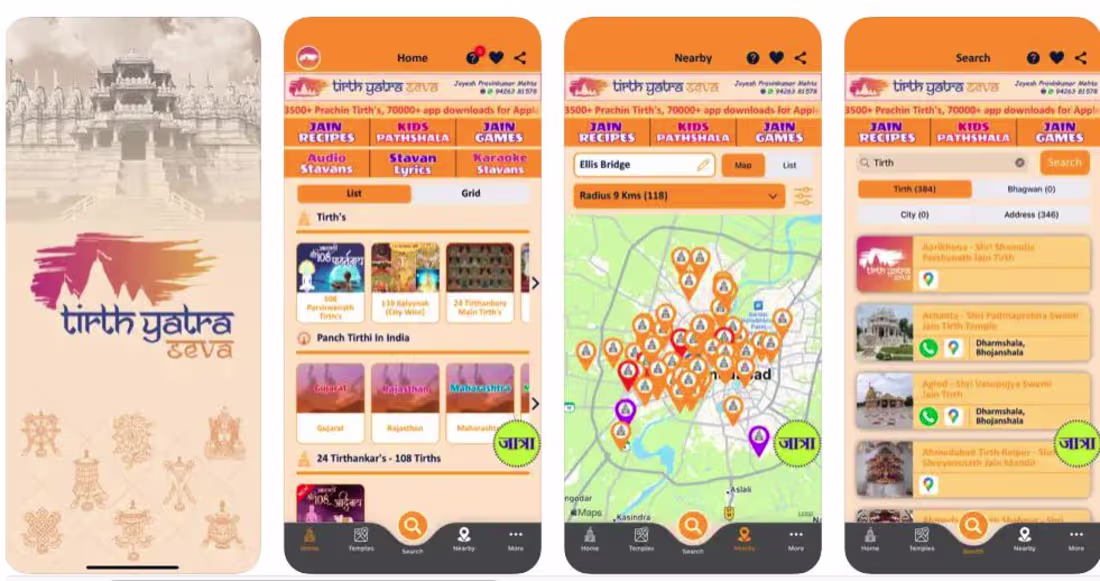 Cover image for Tirth Yatra Seva | UI/UX | App Development 