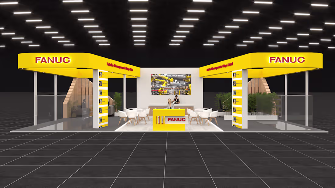 Cover image for FANUC Exhibition Booth Design – 150m² | PLAST EURASIA