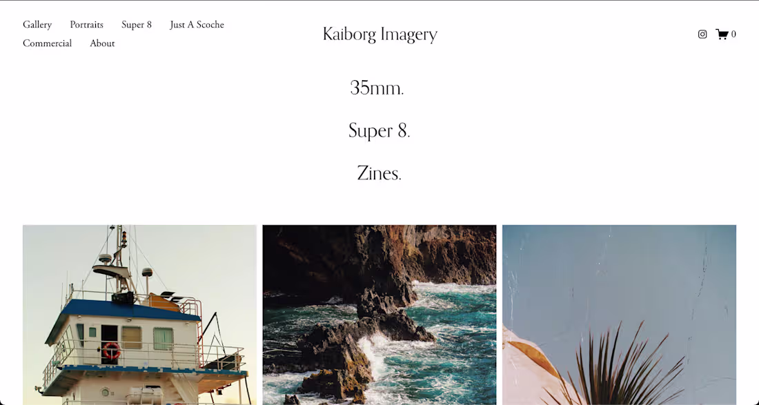 Cover image for Kaiborg Imagery - Website