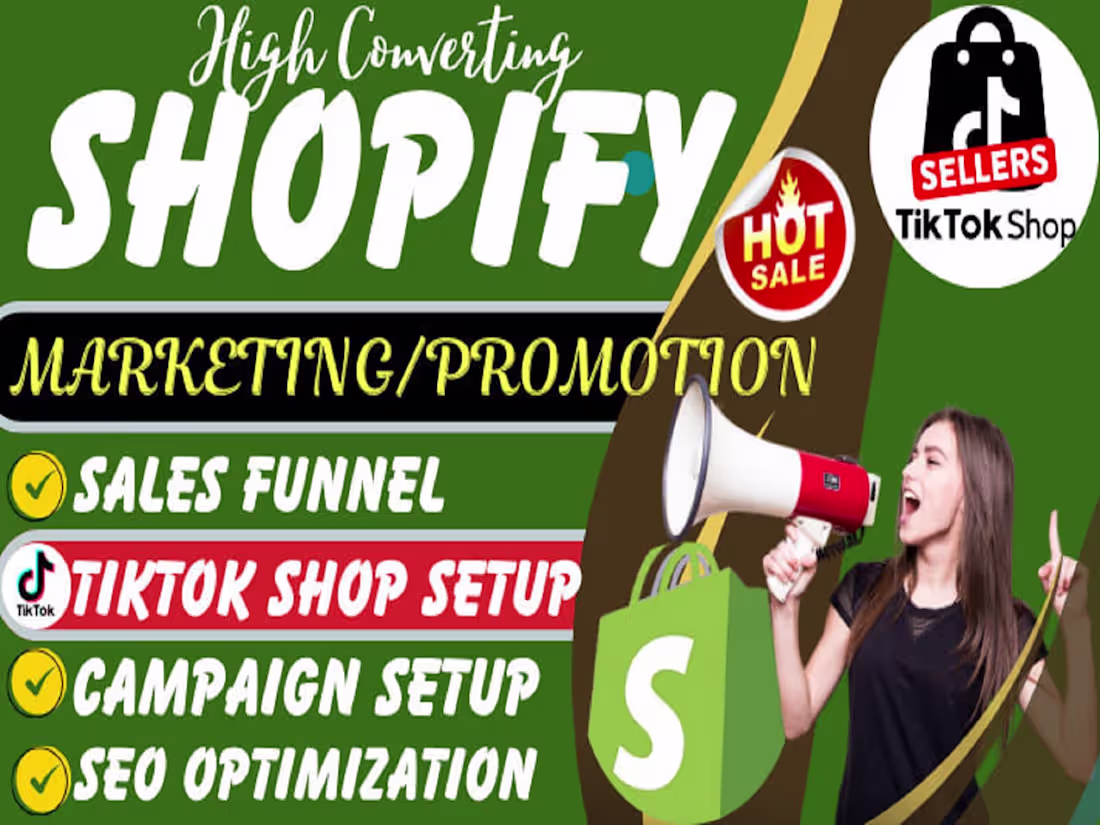 Cover image for expert shopify sales manager to promote shopify store marketing