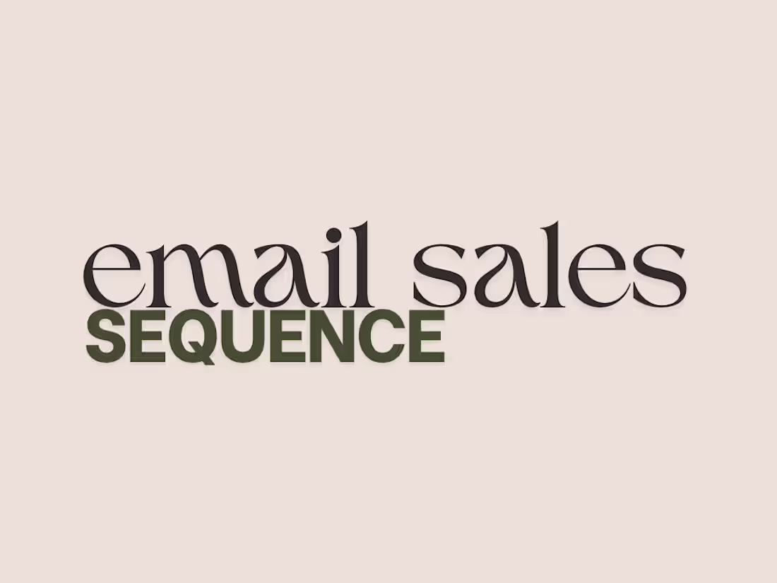 Cover image for Email Sales Sequence