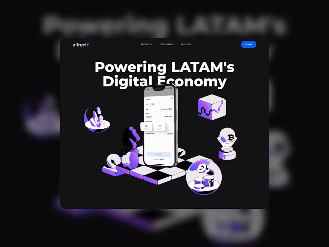 Cover image for alfredpay website