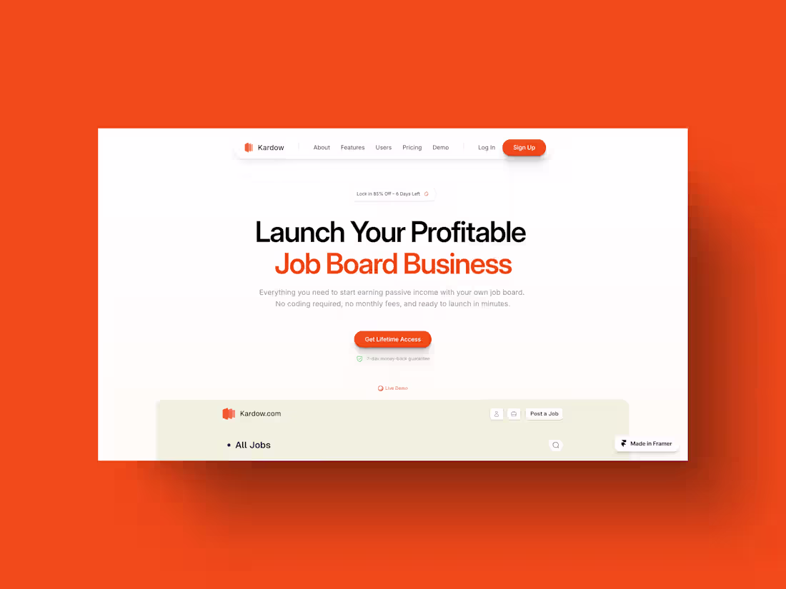 Cover image for Kardow – Web Design and Framer Development