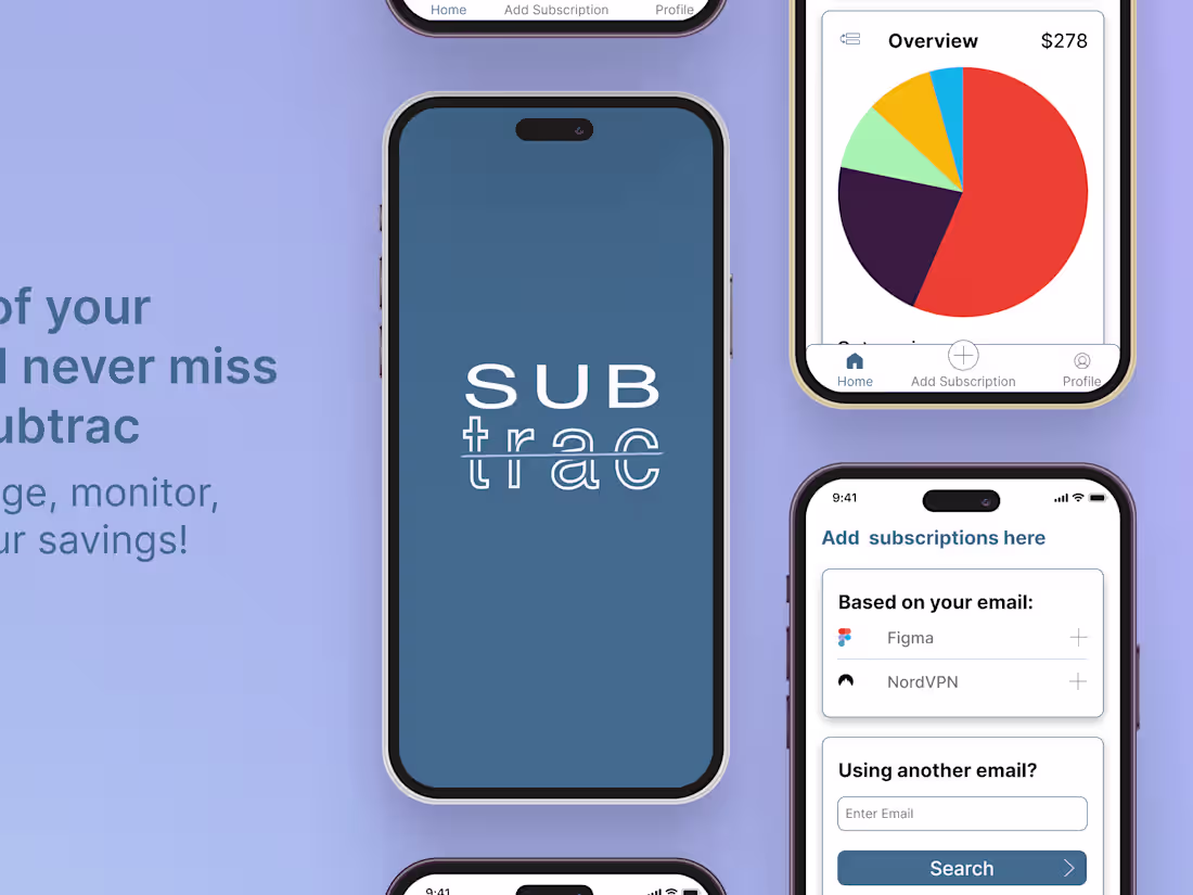 Cover image for Subtrac - track your subscriptions instantly!