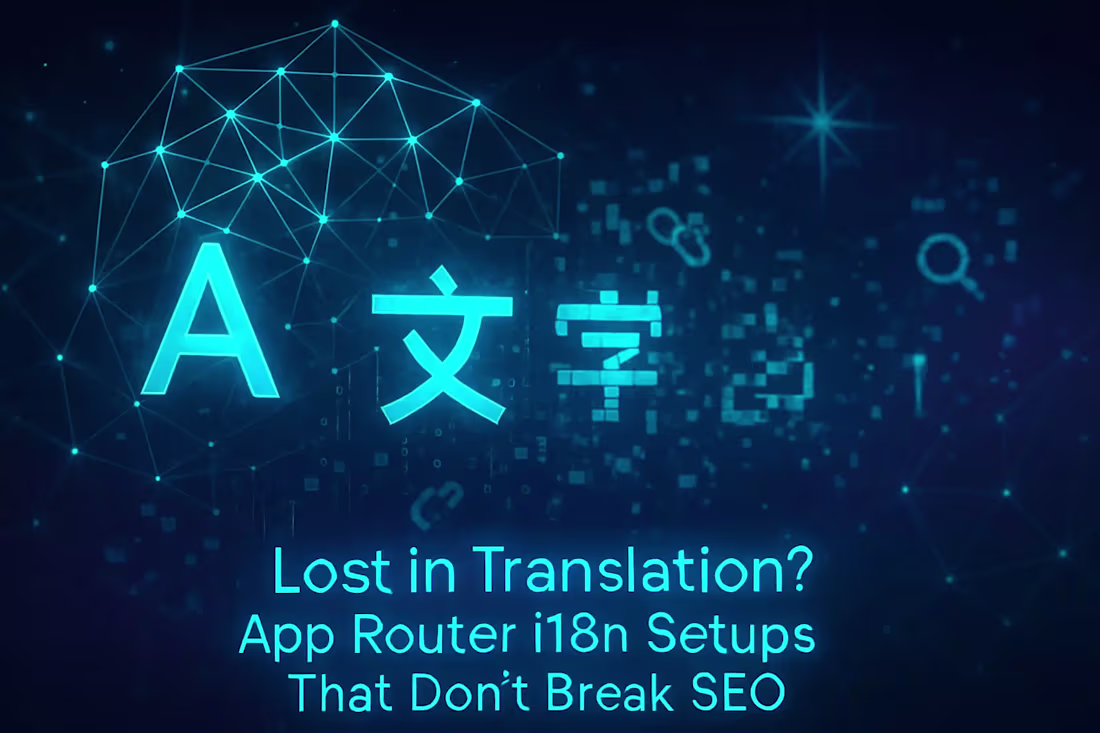 Cover image for Lost in Translation? App Router i18n Setups That Don't Break SEO