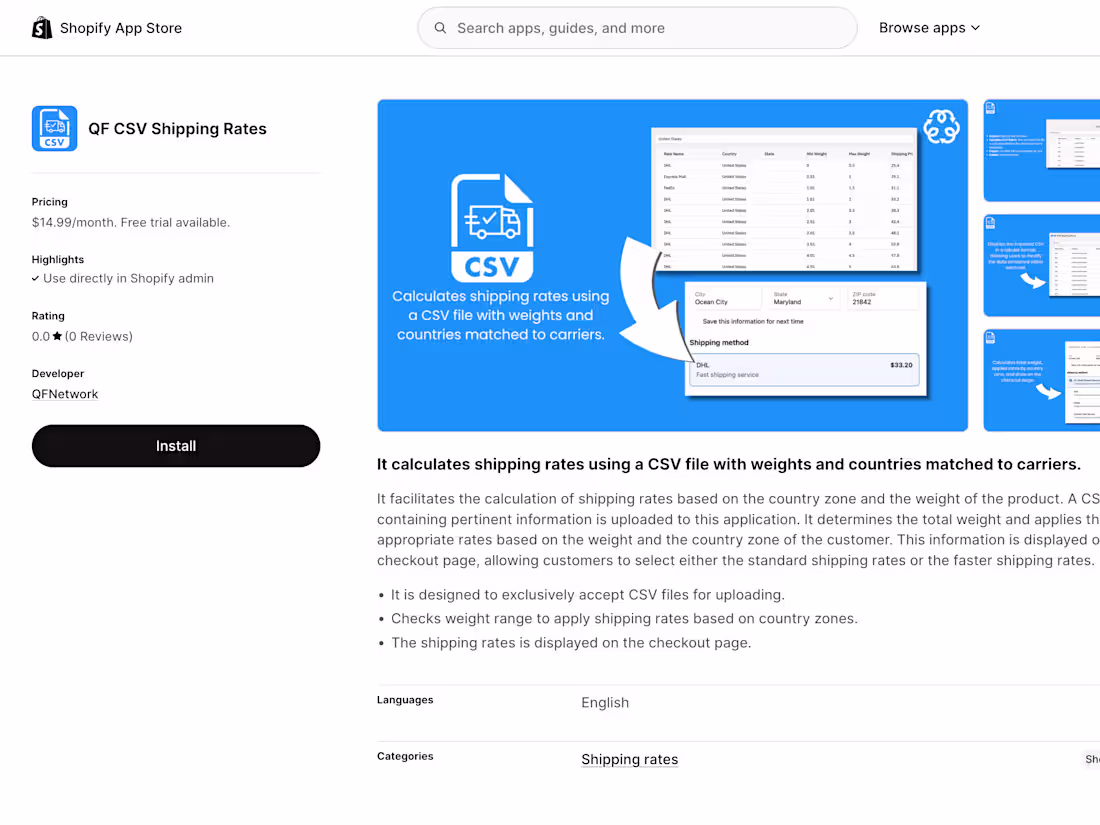 Cover image for Apps by QFNetwork on the Shopify App Store