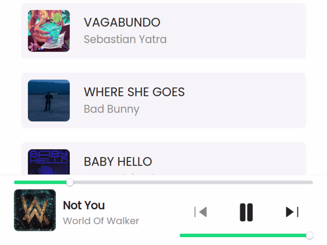 Cover image for Music-Streamer - Play Songs And Create Your Own Playlist