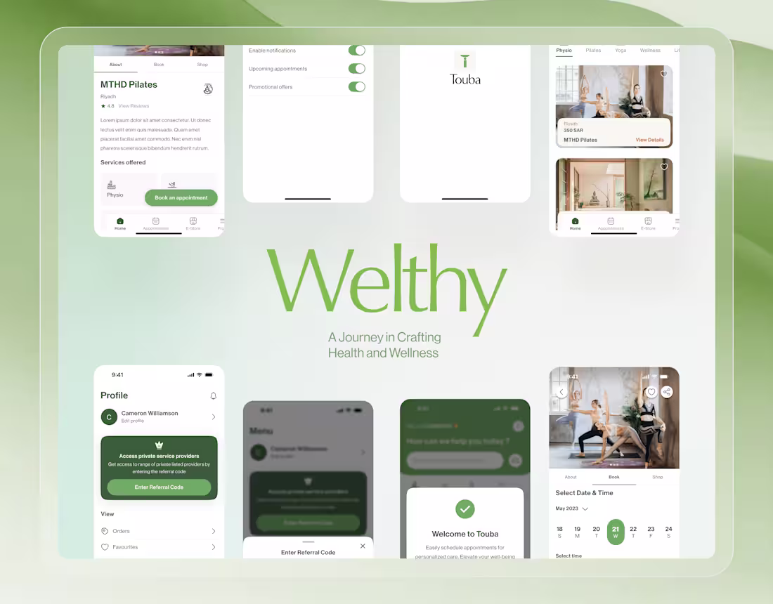 Cover image for Welthy App Design