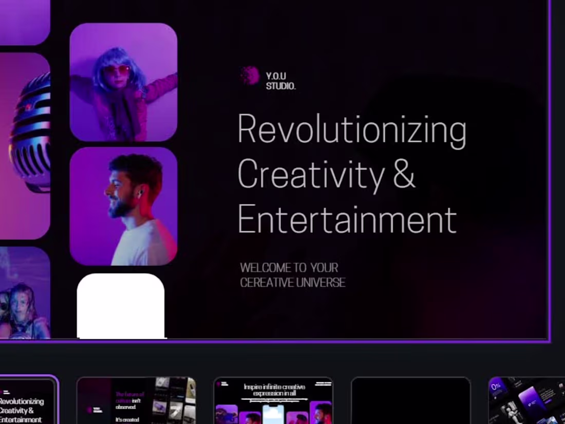 Cover image for Project Highlight: Y.O.U Creative Agency Presentation Slides