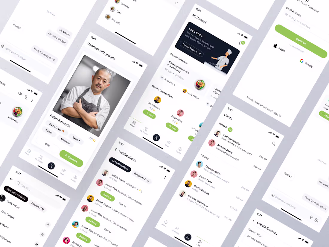 Cover image for Cook Together Mobile App UI Design