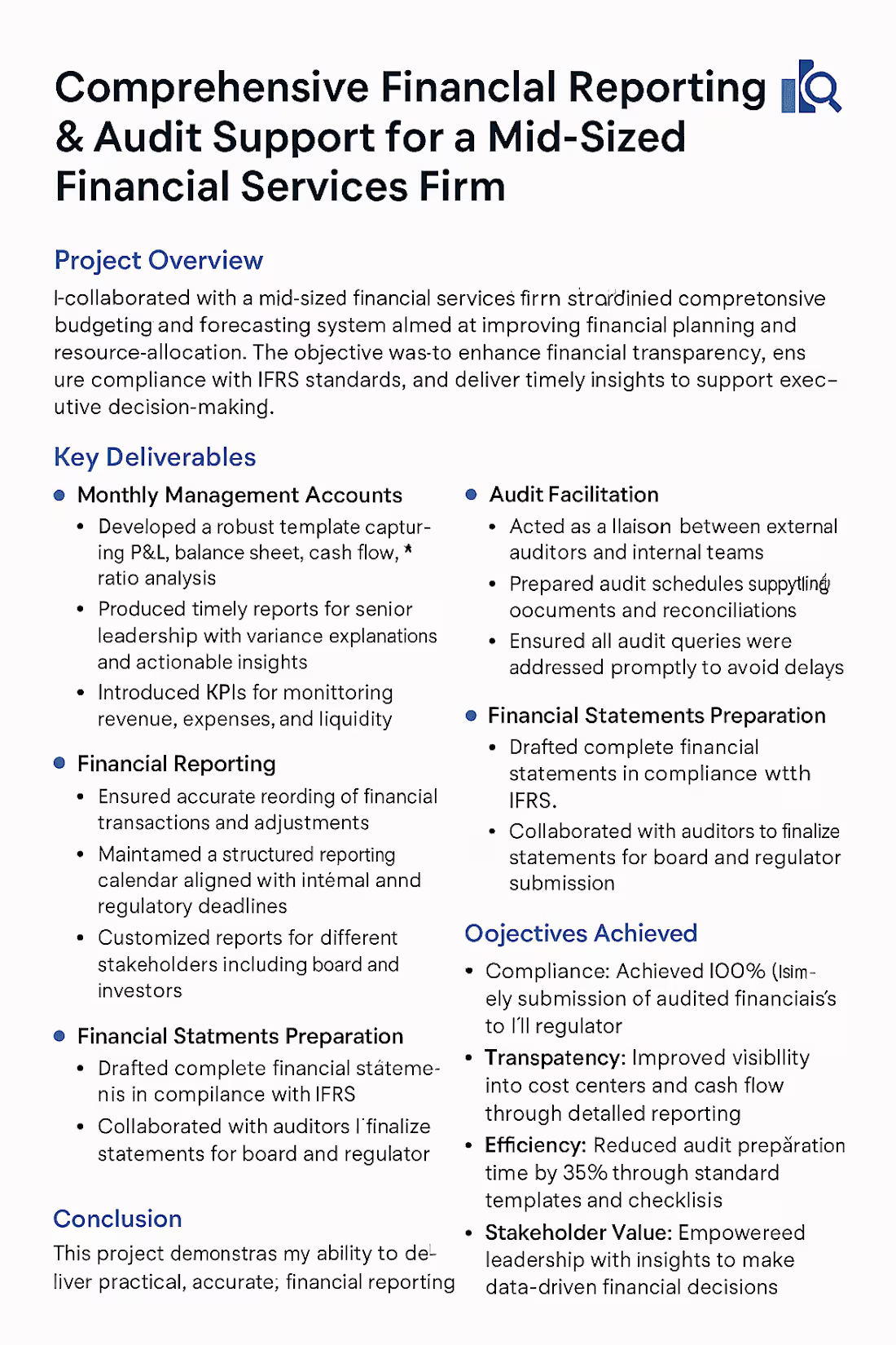 Cover image for Financial Reporting and Auditing