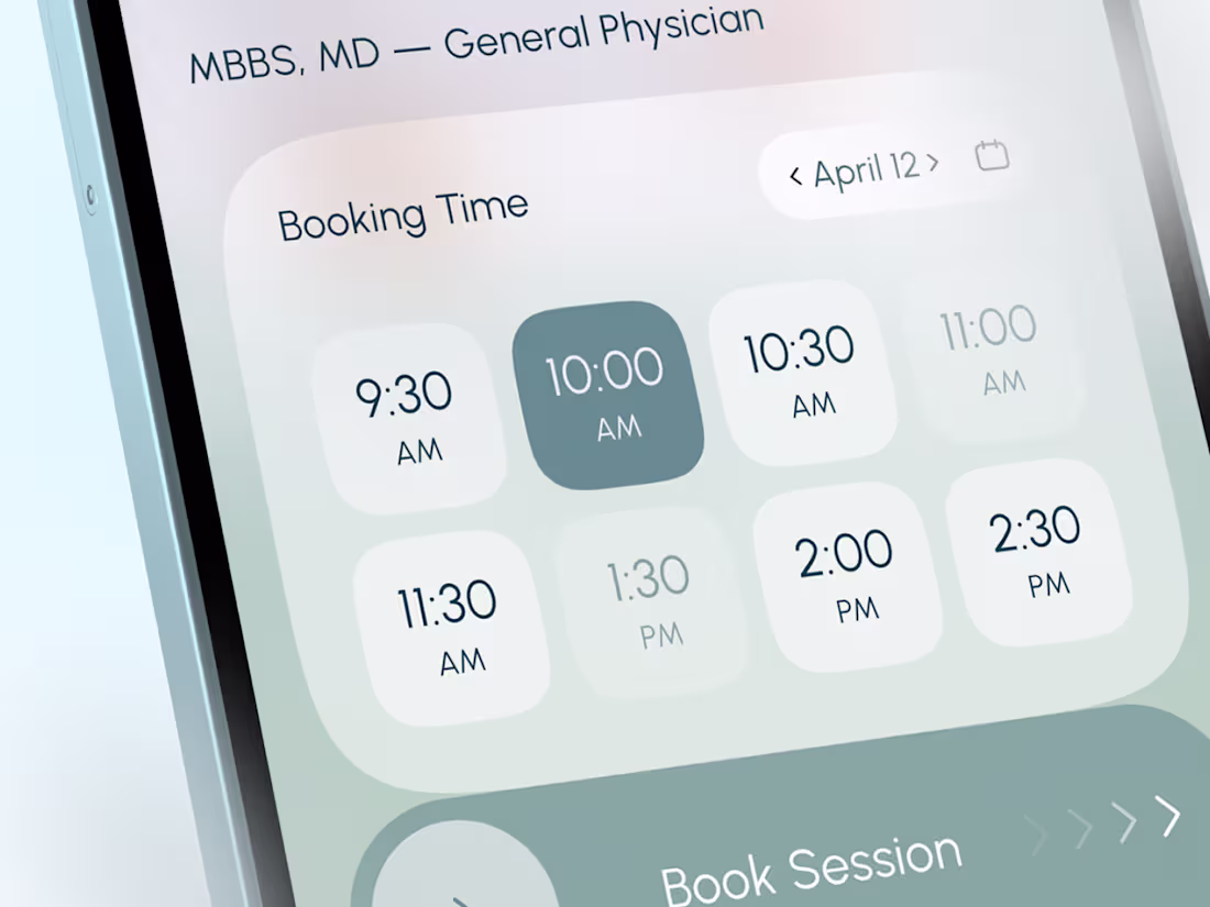 Cover image for Doctor Booking App - UI/UX
A