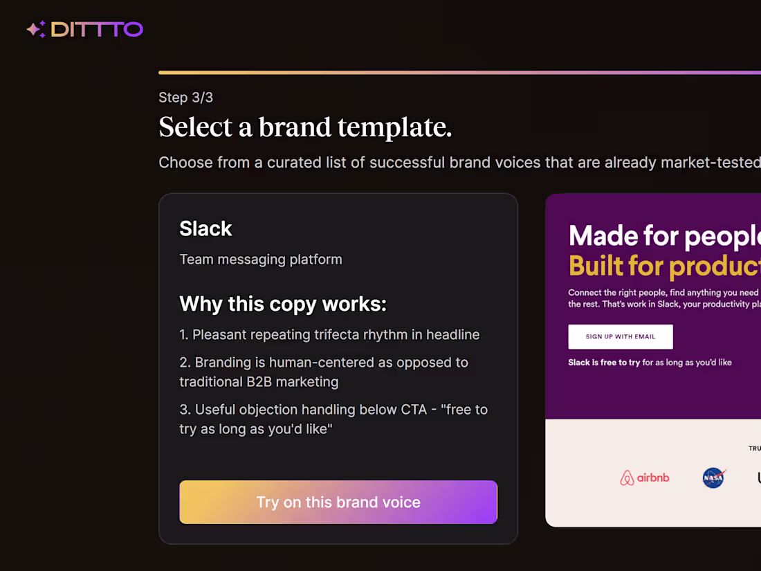 Cover image for Ditto.ai Newsletter (Welcome Email)