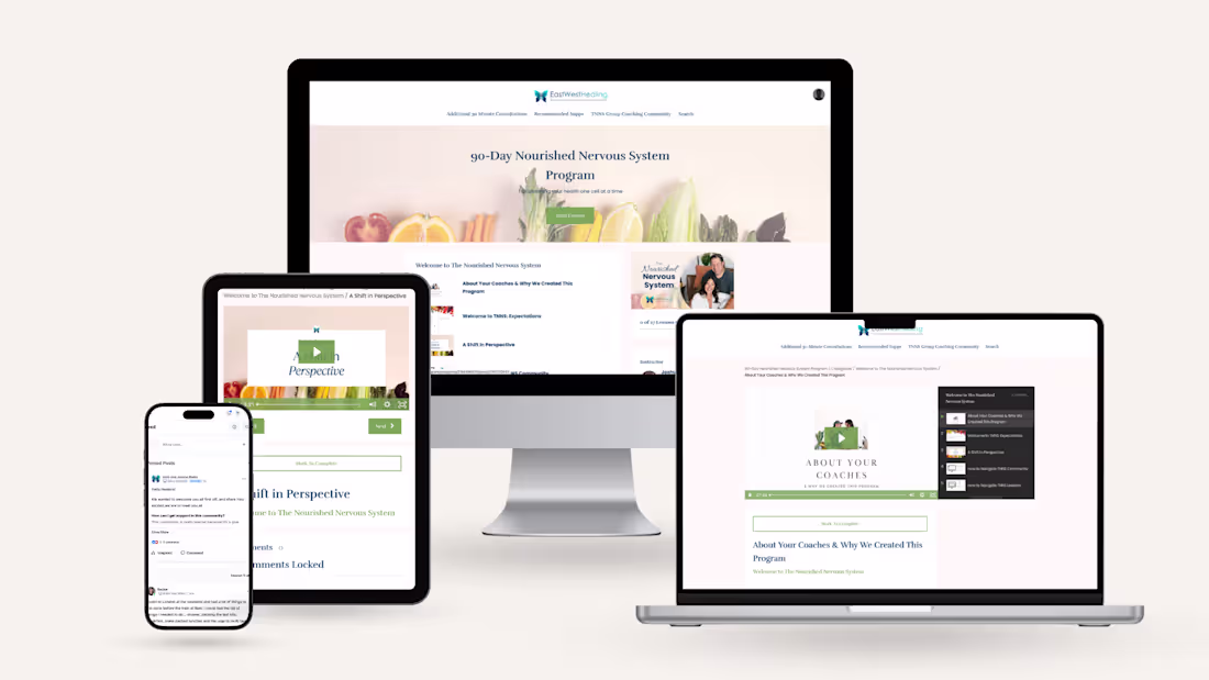 Cover image for Build a Nourished Nervous System with Our Kajabi Course