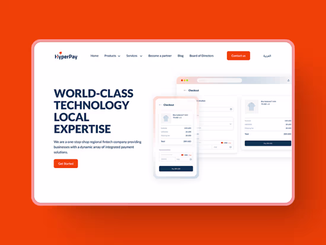 Cover image for Hyperpay Website Design & Development