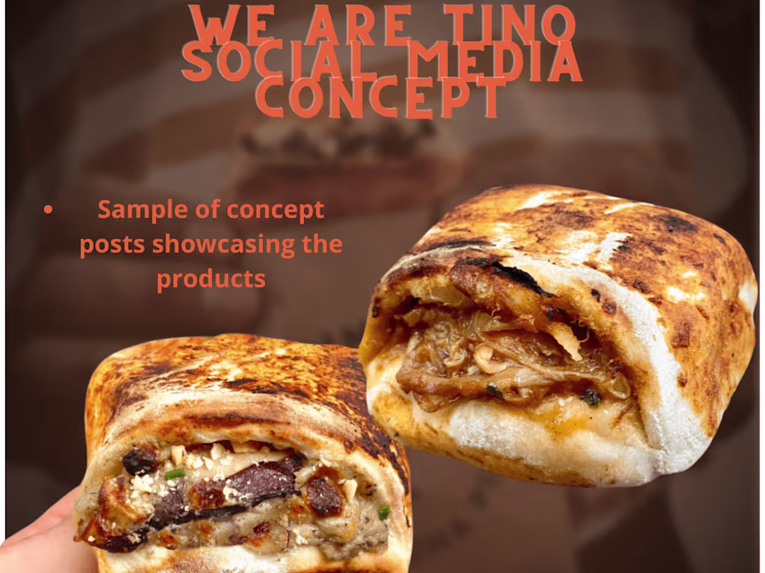 Cover image for Social media content sample for a restaurant