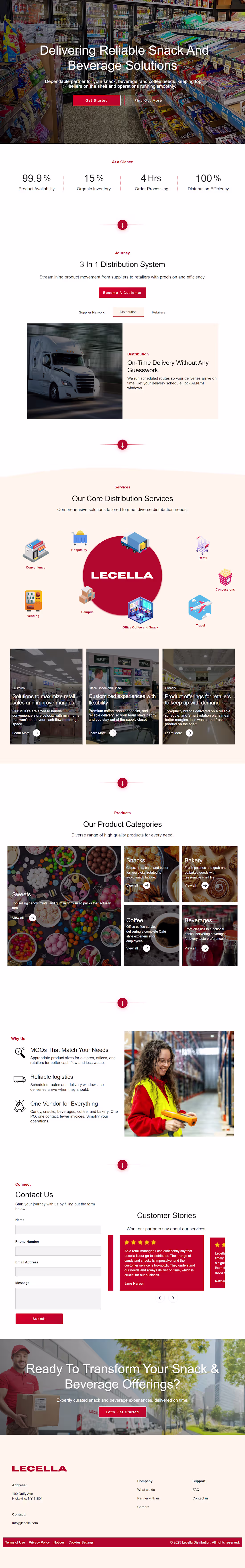 Cover image for Lecella Distribution | Snack & Beverage Distributor