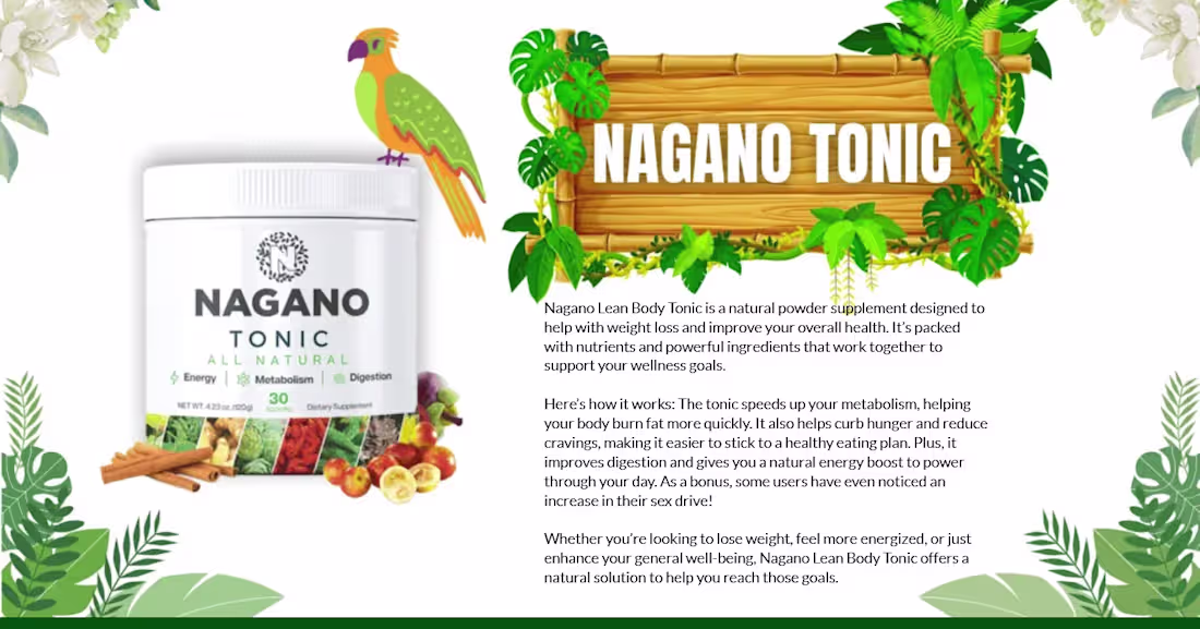 Cover image for Nagano Tonic : ["TOP RATED"] - Really Work?