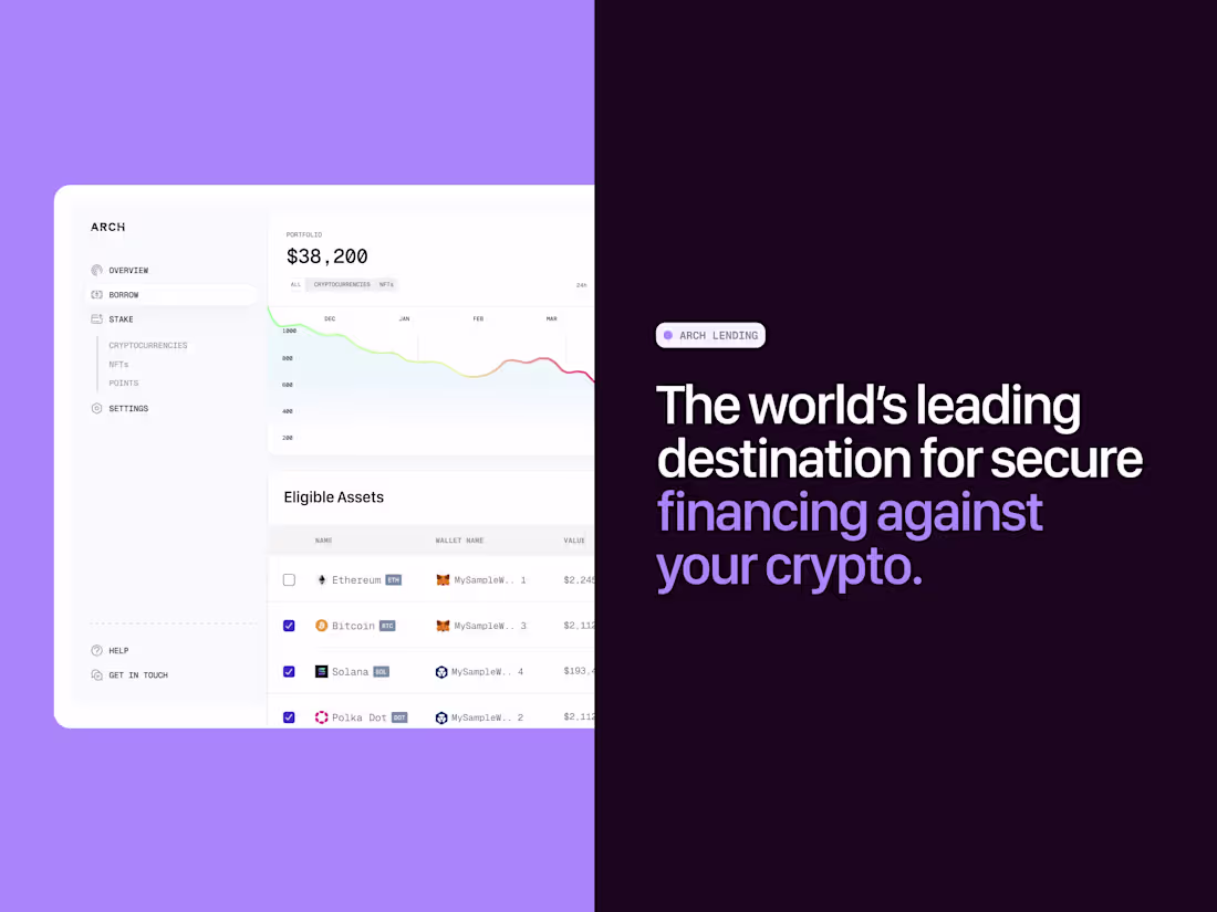 Cover image for Designing a crypto lending app that raised $5m