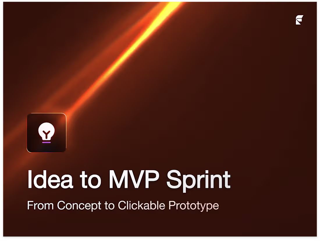 Cover image for Idea to MVP Sprint — From Concept to Testable Product