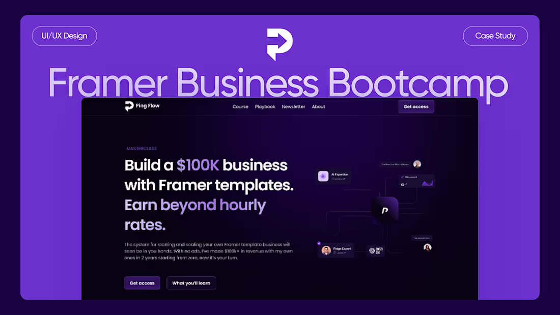 Cover image for Ping Flow Landing Page Design Case Study :: Behance