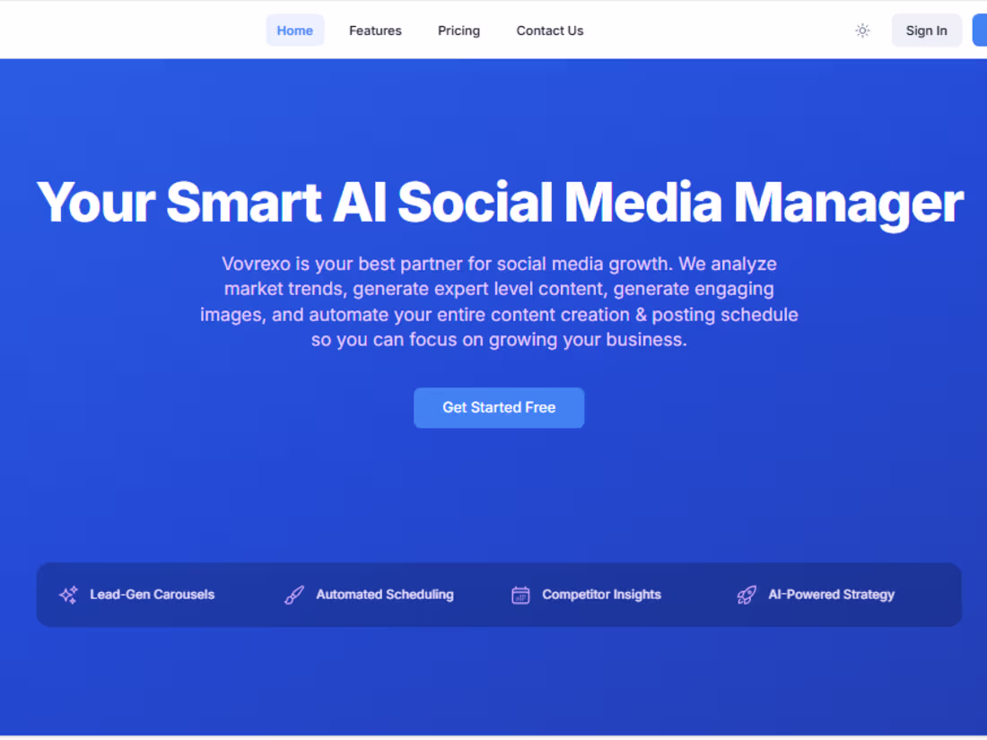 Cover image for Vovrexo AI