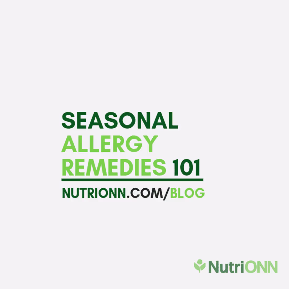 Cover image for Seasonal Allergy Remedies 101