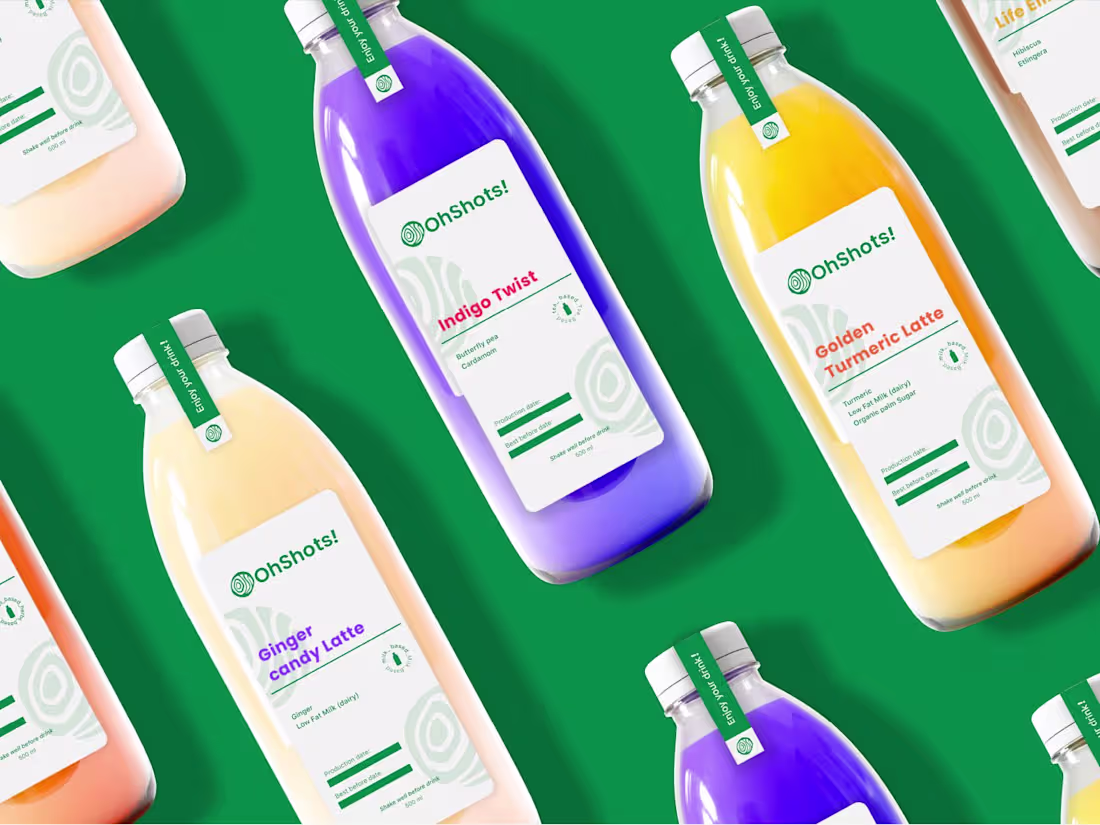 Cover image for OhShoots - packaging and label design