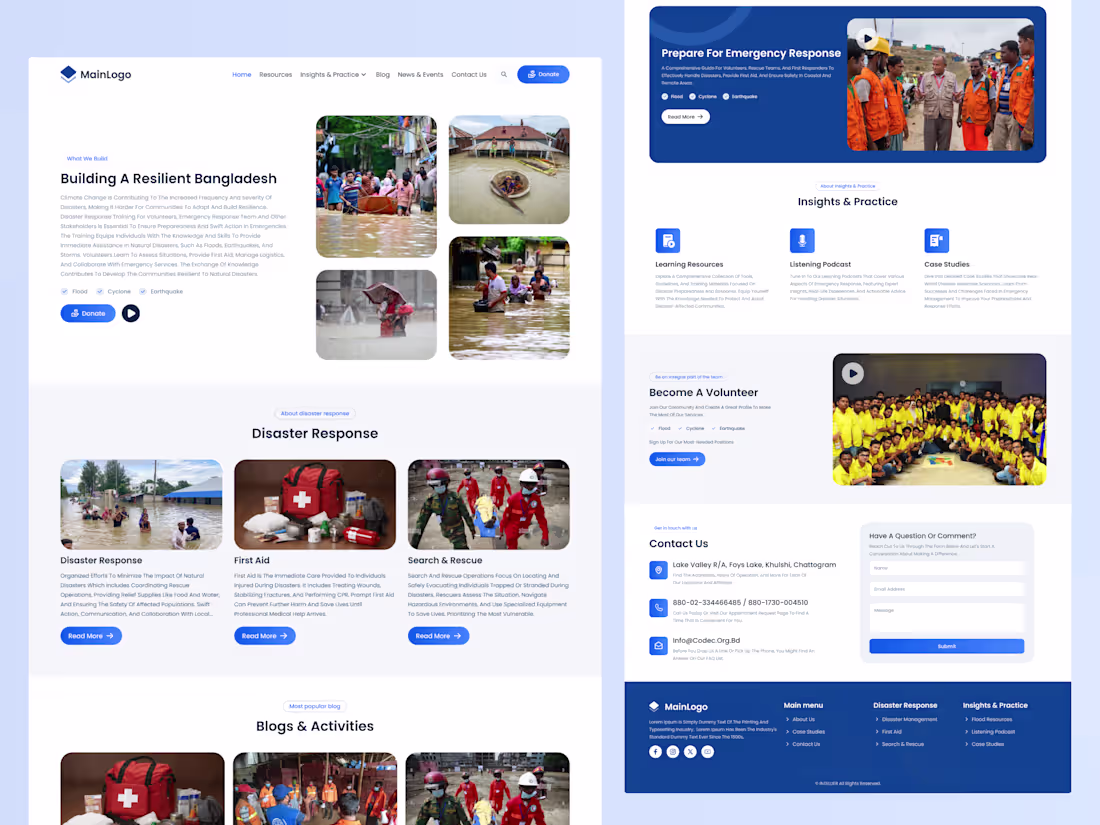 Cover image for Donation & Information Website