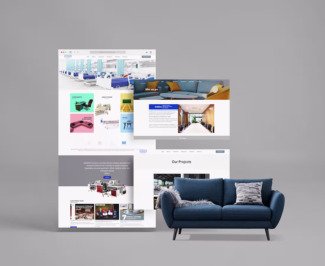 Cover image for Henson Furniture Website Design and Development