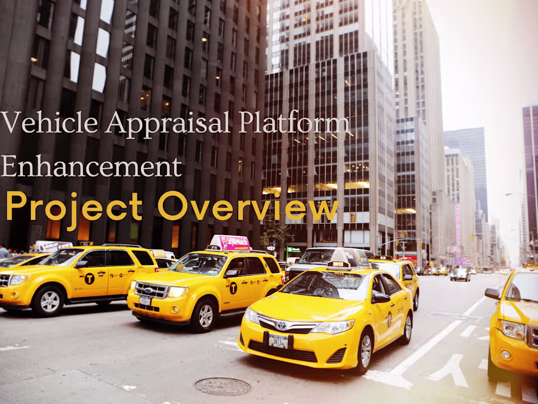 Cover image for Vehicle Appraisal Platform Enhancement