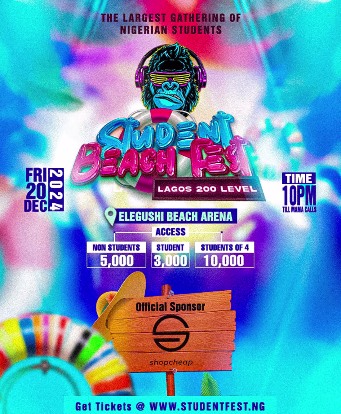 Cover image for Event Flyer Design for Student Beach Fest 