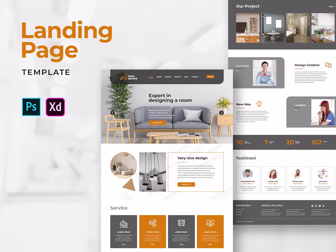 Cover image for Landing Page Website Design