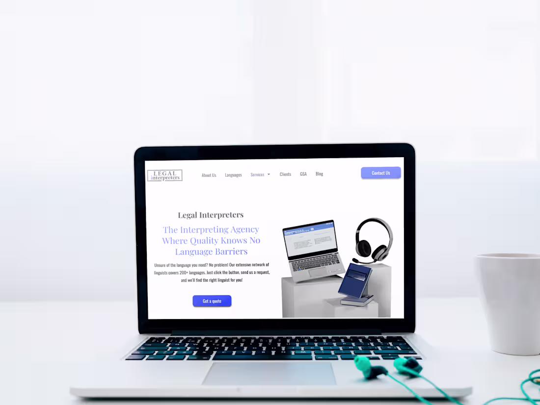 Cover image for Branded 3D Hero Visual for Legal Interpreters