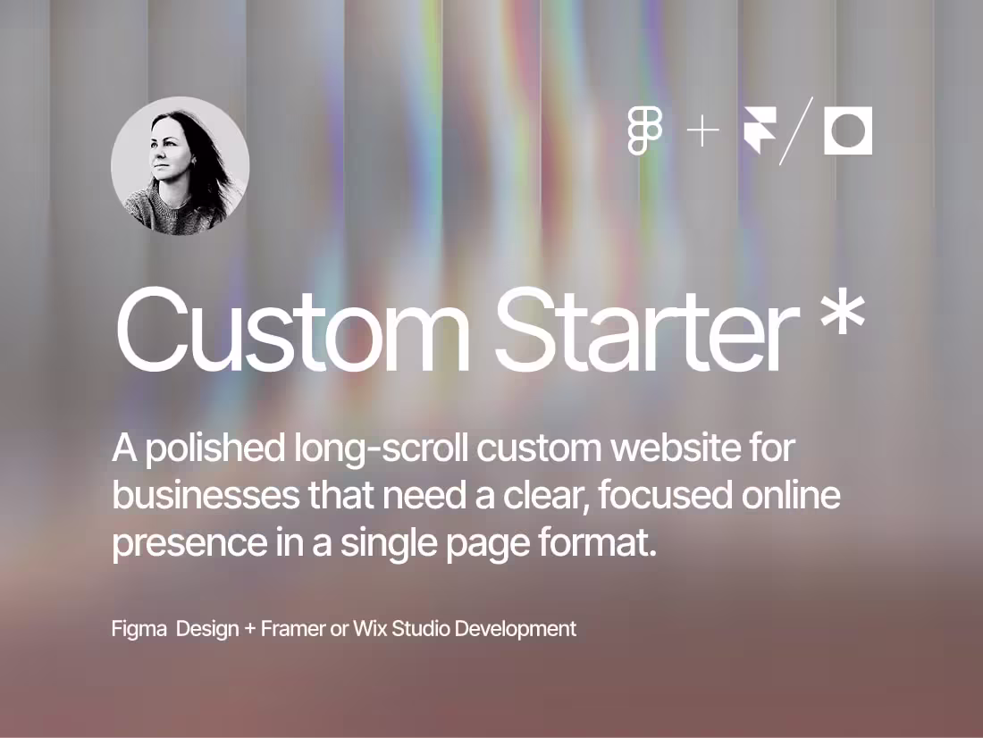 Cover image for Framer or Wix Studio Design + Development *