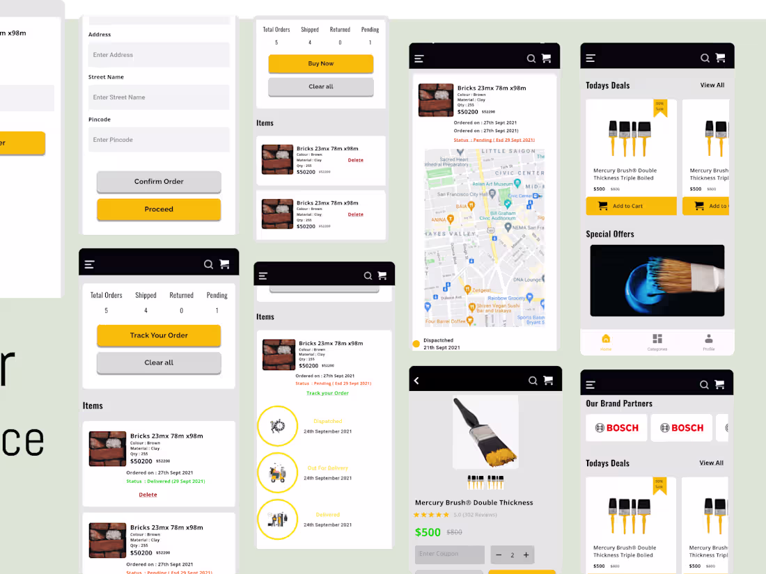 Cover image for Ecommerce/Hardware Shop App UI Kit