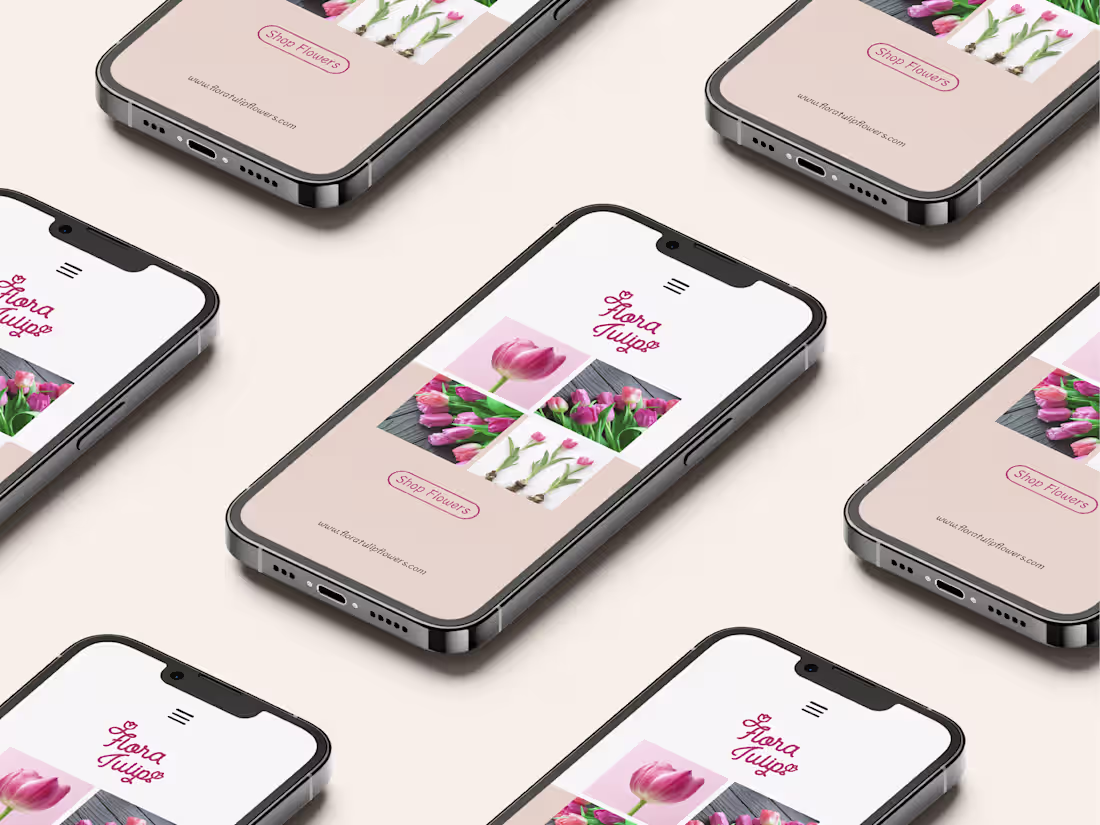 Cover image for Flora Tulip | Flower Shop Brand Identity