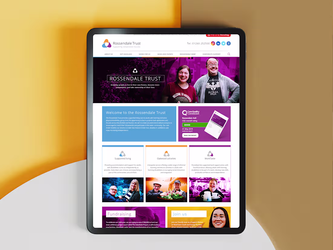 Cover image for Website: Charity for the Disabled