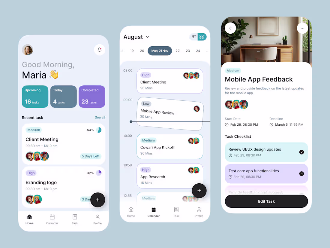 Cover image for Task Manager App Design