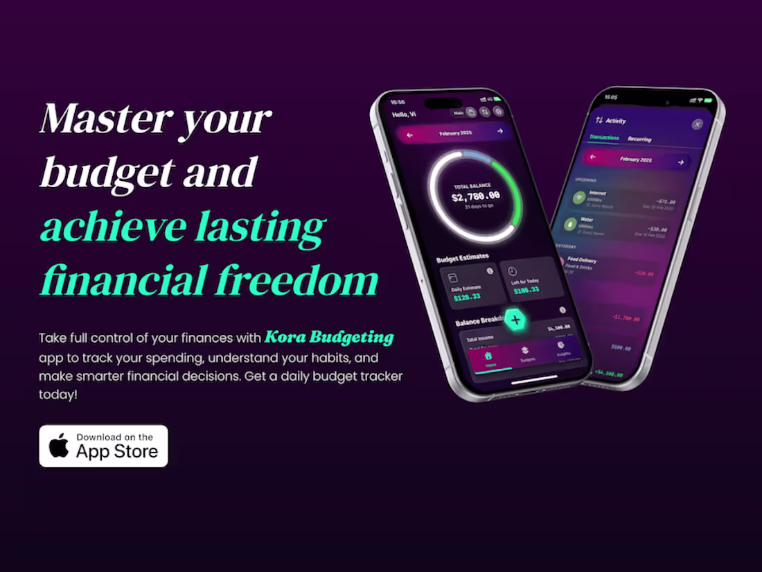 Cover image for Creator of Kora Budgeting App