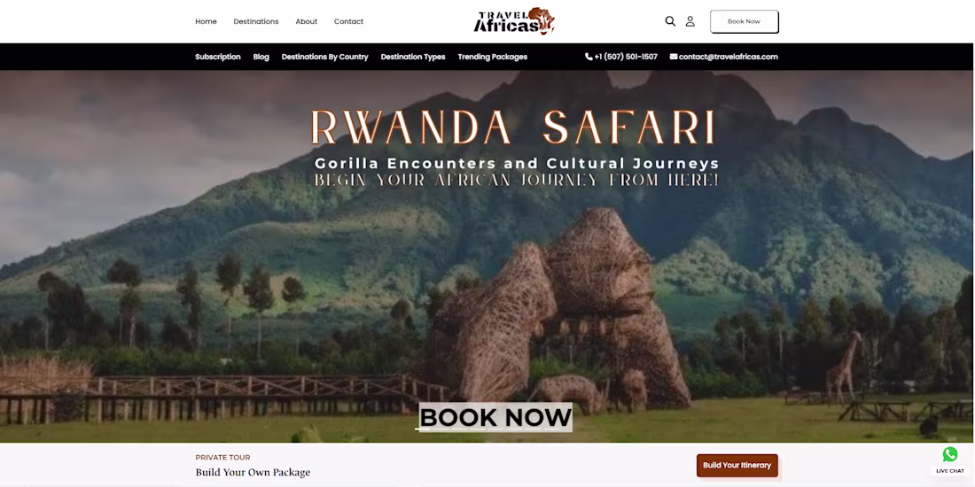 Cover image for Travel Africa ETOA – Tour Booking & Operator Dashboard Trave...