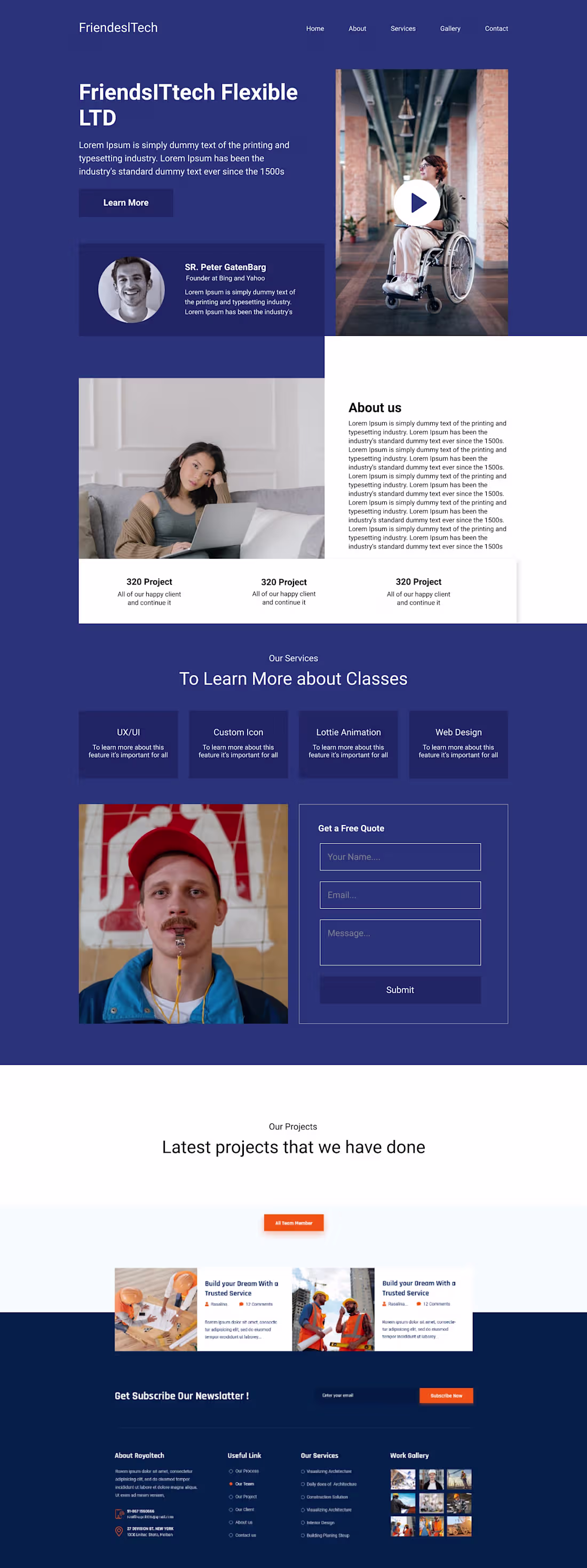 Cover image for FriendITtech is a web design and development with custom ico...