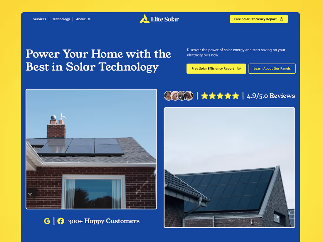 Cover image for Elite Solar 📈 | High-Performance Solar Website Design